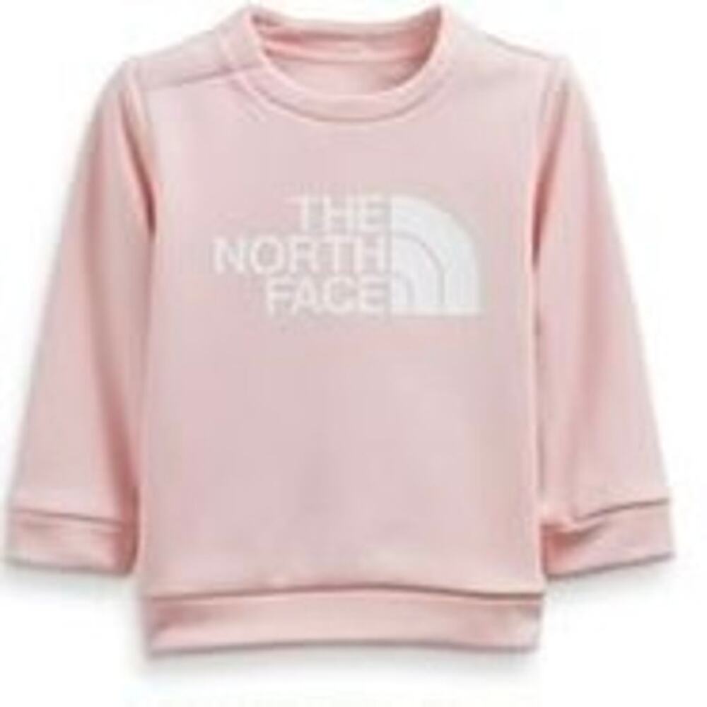 Cozy North Face Pink Infant Crew Sweatshirt - 12/18M